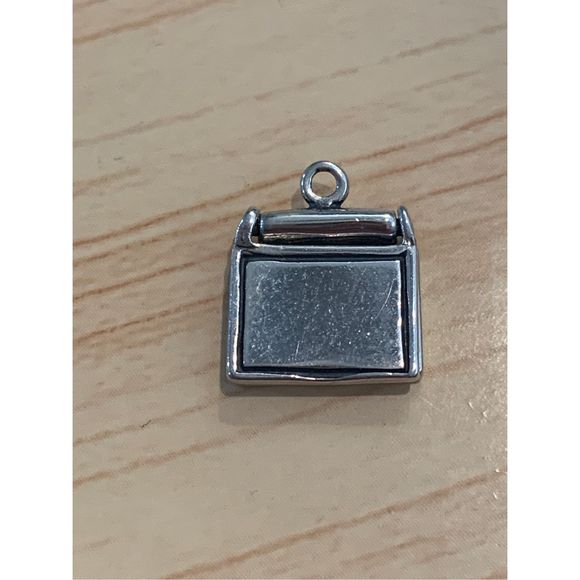 .925 Computer Laptop Sterling Silver Jewelry Charm - Picture 6 of 6
